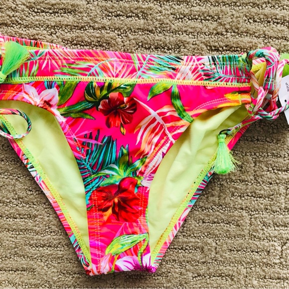 NWT HOBIE Girls TROPICAL California Style TANKINI BIKINI SWIMSUIT Size 12 - Picture 10 of 13